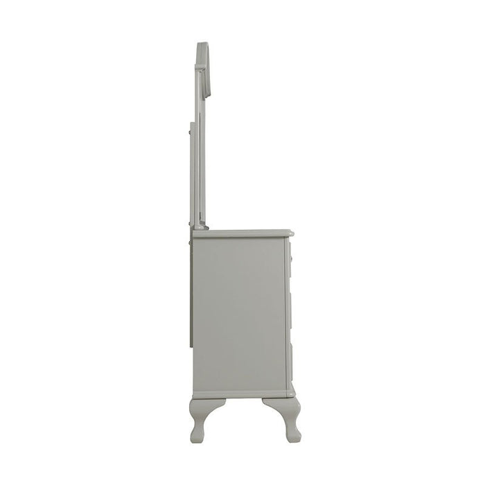 Elements International Jesse Youth Dresser in Grey - Faith Furniture (Manhattan, KS)