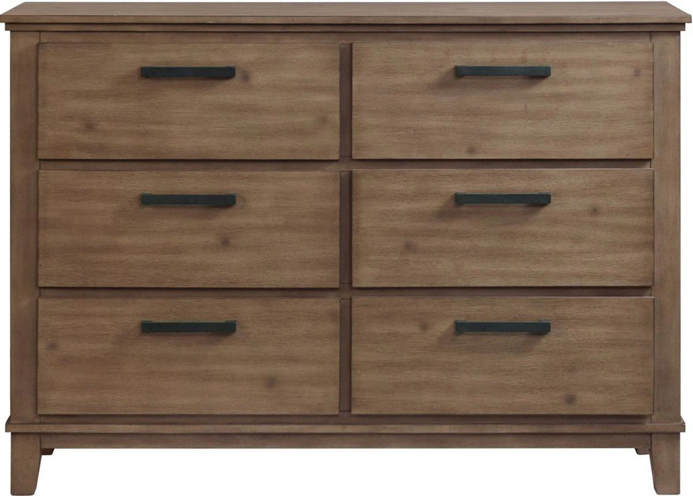 Elements International Jolene Dresser in Grey - Faith Furniture (Manhattan, KS)