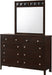 Elements International Lawrence Dresser in Espresso Lacquer - Faith Furniture (Manhattan, KS)