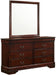 Elements International Louis Philippe Dresser in Cherry - Faith Furniture (Manhattan, KS)