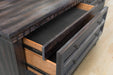Elements International Morrison Dresser in Smokey Gray Oak Lacquer - Faith Furniture (Manhattan, KS)