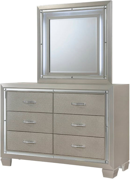 Elements International Platinum Youth 6 Drawer Dresser in Champagne - Faith Furniture (Manhattan, KS)