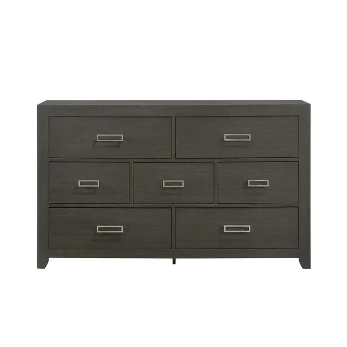 Elements International Sasha Dresser in Charcoal - Faith Furniture (Manhattan, KS)