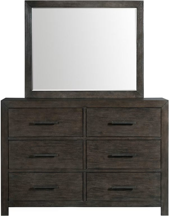 Elements International Shelby Dresser in Walnut - Faith Furniture (Manhattan, KS)