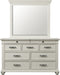 Elements International Slater 9 Drawer Dresser in White - Faith Furniture (Manhattan, KS)