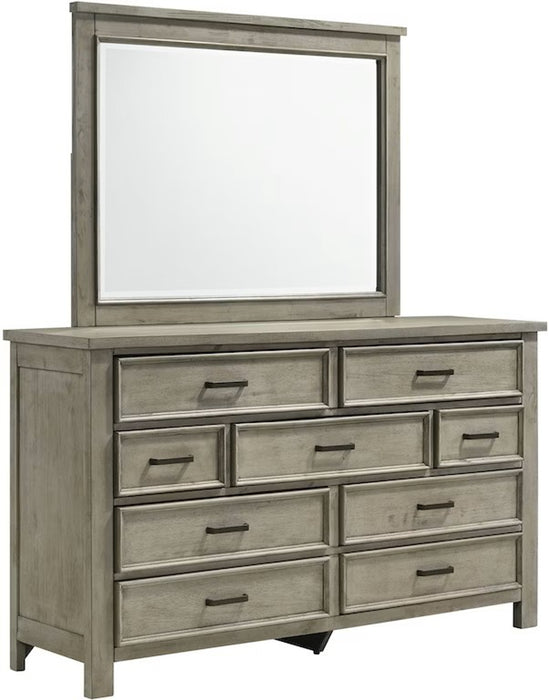 Elements International Sullivan Dresser in Drift Grey - Faith Furniture (Manhattan, KS)