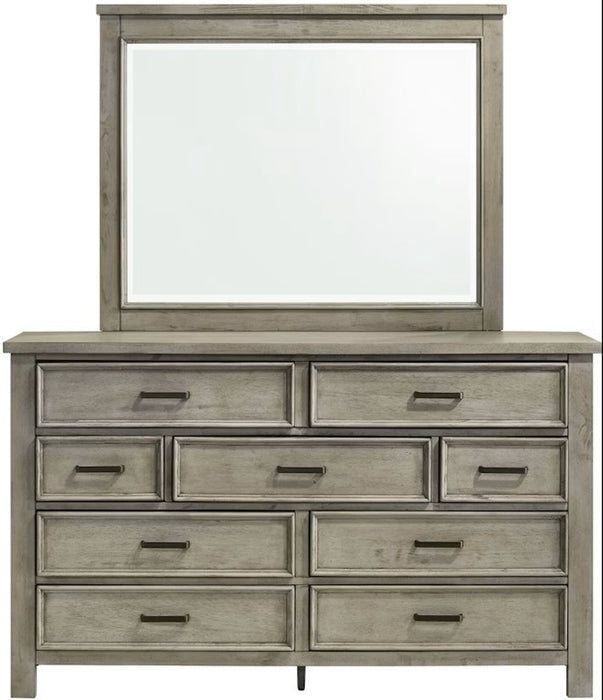 Elements International Sullivan Dresser in Drift Grey - Faith Furniture (Manhattan, KS)