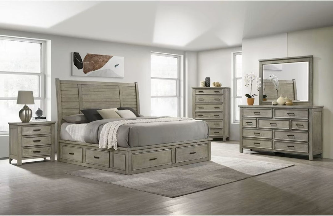 Elements International Sullivan Dresser in Drift Grey - Faith Furniture (Manhattan, KS)