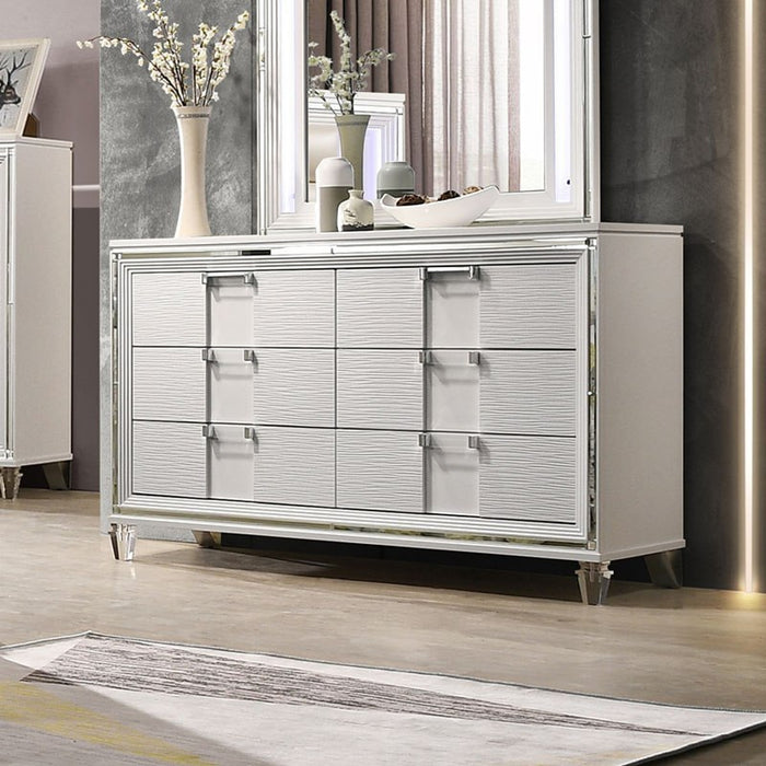 Elements International Twenty Nine Youth Dresser in White - Faith Furniture (Manhattan, KS)