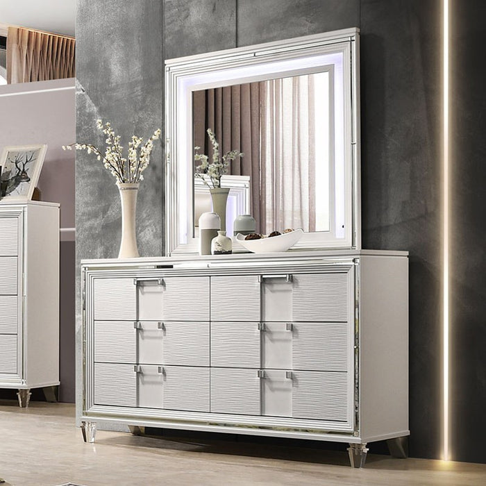 Elements International Twenty Nine Youth Dresser in White - Faith Furniture (Manhattan, KS)