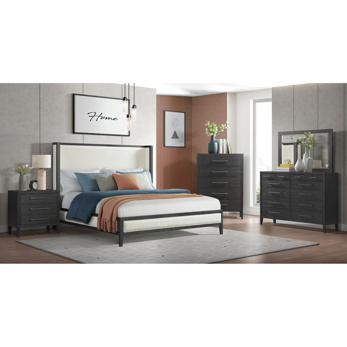 Elements International Versailles Dresser in Black - Faith Furniture (Manhattan, KS)