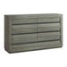 Elements International Zig Dresser in Grey - Faith Furniture (Manhattan, KS)