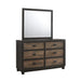 Harlington 6-Drawer Dresser w/ Mirror Set - Faith Furniture (Manhattan, KS)