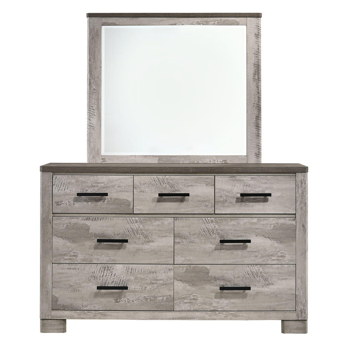 Millers Cove 6-Drawer Dresser with Mirror - Faith Furniture (Manhattan, KS)