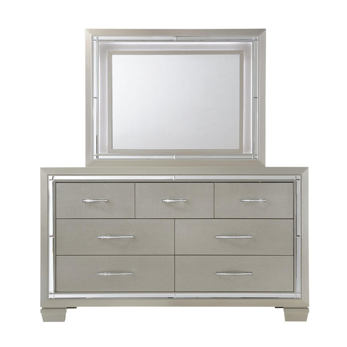 Platinum Dresser & Mirror Set - Faith Furniture (Manhattan, KS)