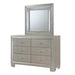 Platinum Youth Dresser & Mirror w/ LED Light Set - Faith Furniture (Manhattan, KS)