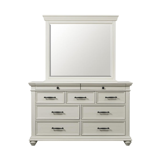 Slater 9-Drawer Dresser with Mirror - Faith Furniture (Manhattan, KS)