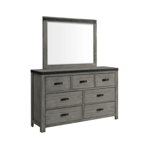 Wade 7-Drawer Dresser & Mirror Set - Faith Furniture (Manhattan, KS)