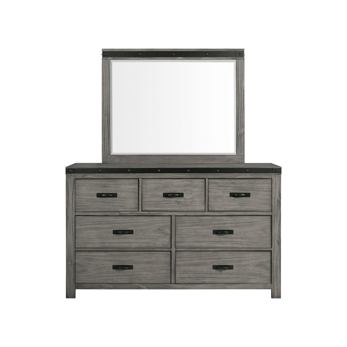 Wade 7-Drawer Dresser & Mirror Set - Faith Furniture (Manhattan, KS)