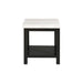 Marcello White Marble Square End Table - Faith Furniture (Manhattan, KS)