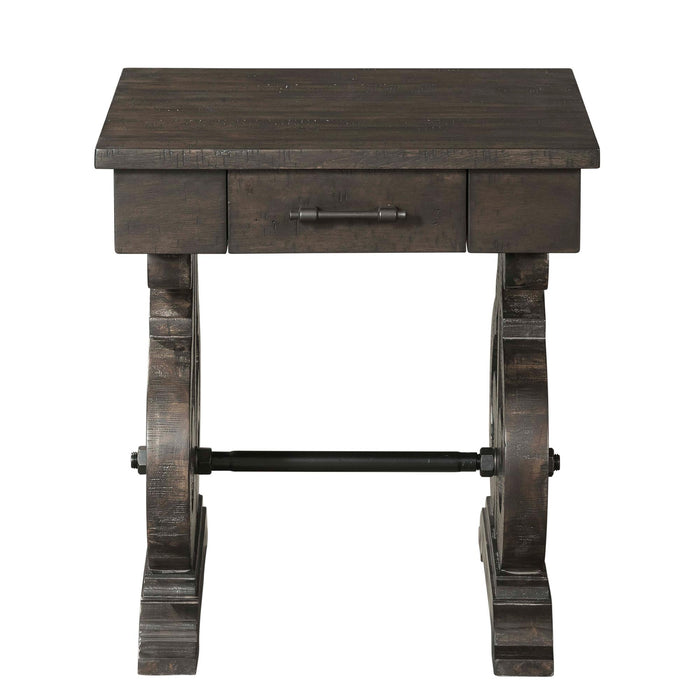 Stone End Table w/ PU Base - Faith Furniture (Manhattan, KS)