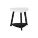 Trinity White Marble Top End Table - Faith Furniture (Manhattan, KS)