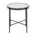 Vienna Round End Table with Glass Top - Faith Furniture (Manhattan, KS)