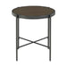 Vienna Round End Table with Wooden Top - Faith Furniture (Manhattan, KS)