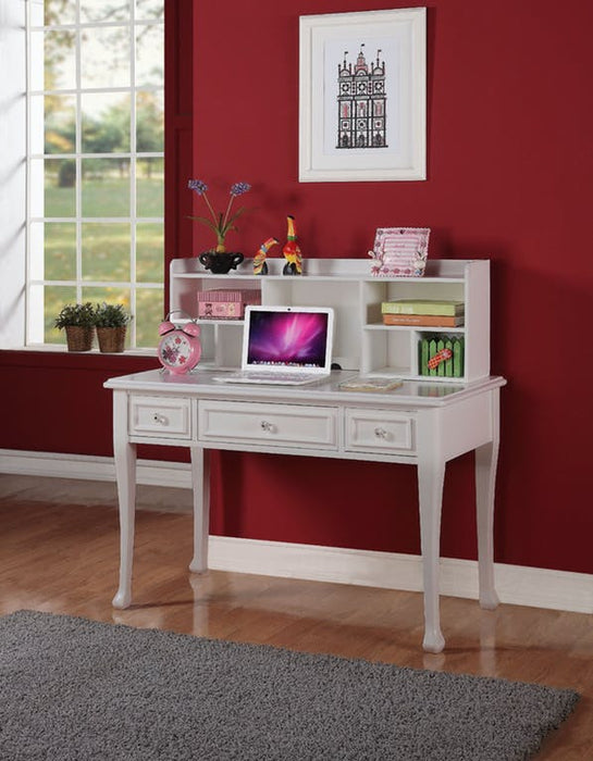 Elements International Jesse Hutch in White - Faith Furniture (Manhattan, KS)