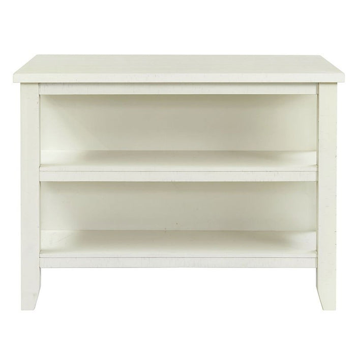 Elements International Stone Kitchen Island in White - Faith Furniture (Manhattan, KS)