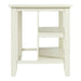 Elements International Stone Kitchen Island in White - Faith Furniture (Manhattan, KS)