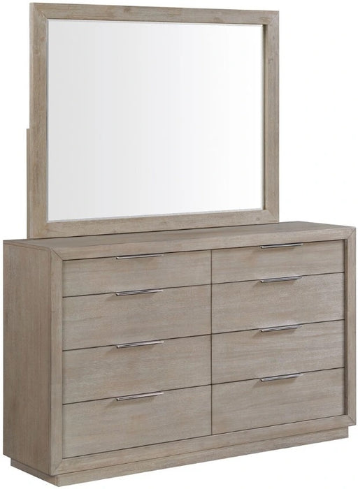 Elements International Arcadia Mirror in Grey - Faith Furniture (Manhattan, KS)