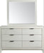 Elements International Artis Mirror in White - Faith Furniture (Manhattan, KS)