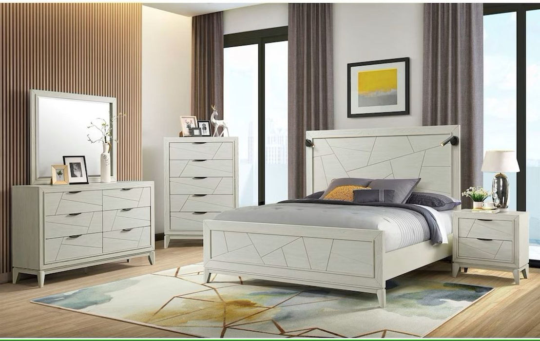 Elements International Artis Mirror in White - Faith Furniture (Manhattan, KS)