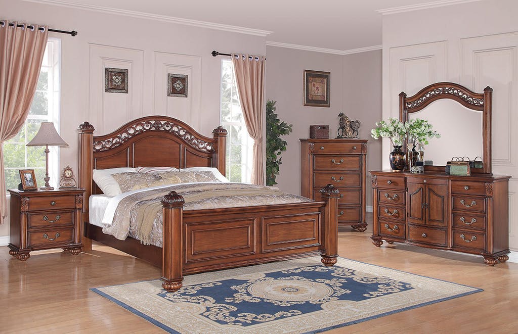 Elements International Barkley Square Mirror in Oak - Faith Furniture (Manhattan, KS)