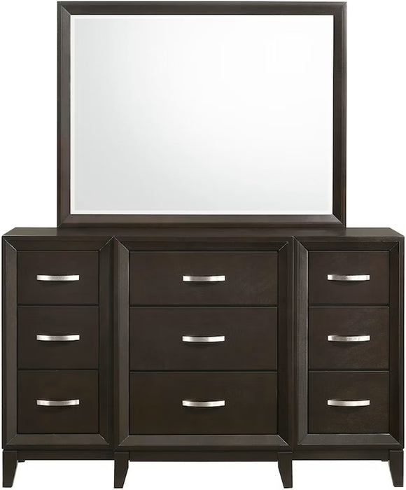 Elements International Beaumont Youth Mirror in MerlotR - Faith Furniture (Manhattan, KS)