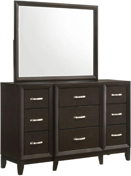 Elements International Beaumont Youth Mirror in MerlotR - Faith Furniture (Manhattan, KS)