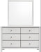 Elements International Catalina Youth Mirror in White - Faith Furniture (Manhattan, KS)