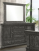 Elements International Condesa Grey Mirror in Gray - Faith Furniture (Manhattan, KS)