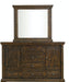 Elements International Condesa Tobacco Mirror in Brown - Faith Furniture (Manhattan, KS)