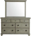 Elements International Crawford Mirror in Gray - Faith Furniture (Manhattan, KS)