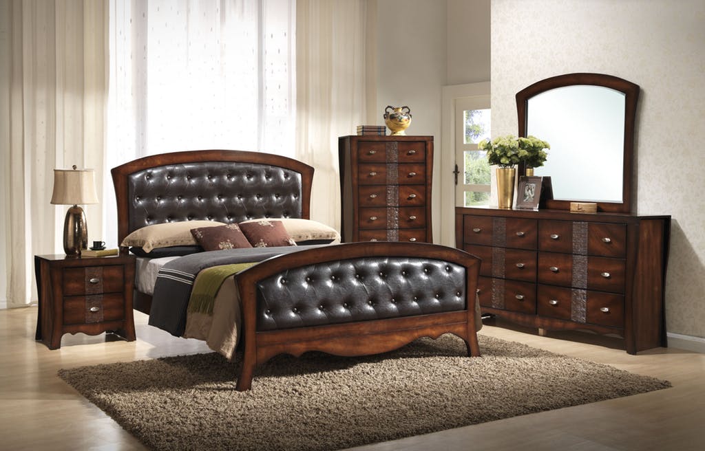 Elements International Jenny Mirror in Medium Espresso Lacquer - Faith Furniture (Manhattan, KS)