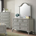 Elements International Jesse Youth Mirror in Grey - Faith Furniture (Manhattan, KS)
