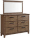 Elements International Jolene Mirror in Grey - Faith Furniture (Manhattan, KS)