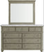 Elements International Kendari Mirror in Grey - Faith Furniture (Manhattan, KS)