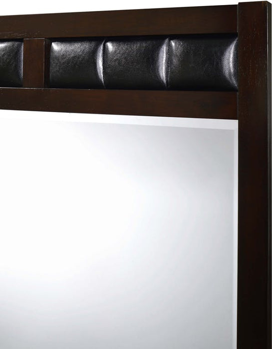 Elements International Lawrence Mirror in Espresso Lacquer - Faith Furniture (Manhattan, KS)