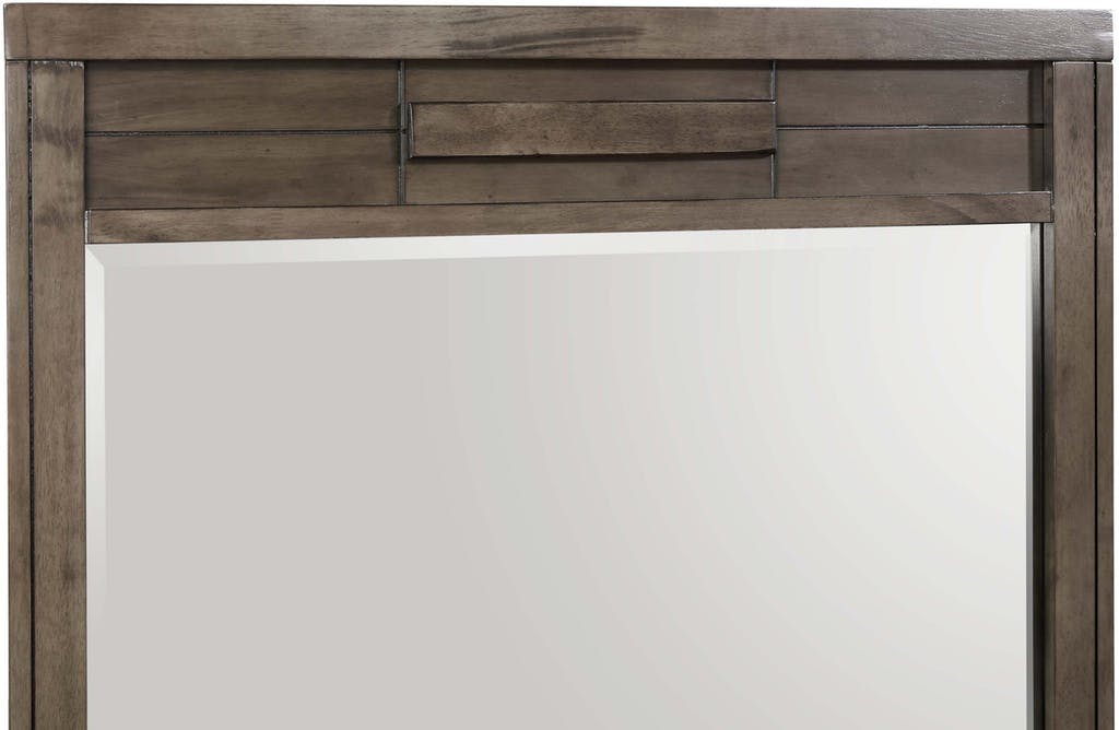 Elements International Logic Mirror in Rustic Grey - Faith Furniture (Manhattan, KS)