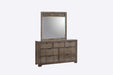 Elements International Logic Mirror in Rustic Grey - Faith Furniture (Manhattan, KS)