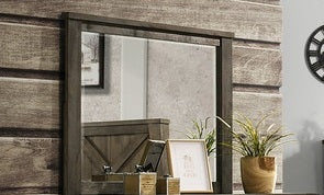 Elements International Maverick Mirror in Dark Brown image
