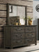 Elements International Maverick Mirror in Dark Brown - Faith Furniture (Manhattan, KS)